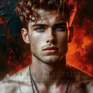 AI-generated abstract art of handsome men emerging from classic oil painting canvases — art imitating life. Surreal, stunning digital art concept by Jeff Dupler.