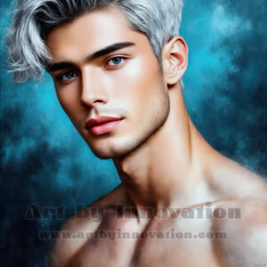 AI-generated abstract art of handsome men emerging from classic oil painting canvases — art imitating life. Surreal, stunning digital art concept by Jeff Dupler.