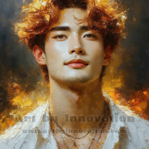 AI-generated abstract art of handsome men emerging from classic oil painting canvases — art imitating life. Surreal, stunning digital art concept by Jeff Dupler.