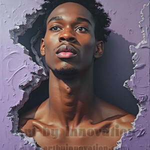 Art imitating life — and life imitating art. This AI-generated abstract concept collection features handsome men breaking the fourth wall of the canvas itself, emerging from classic oil paintings as their faces and forms come alive while their bodies remain painted on the wall. A profound meditation on the connection between creative expression and human experience — and a stunning visual achievement. Created using AI, edited in Photoshop, by © Jeff Dupler | Art by Innovation | https://www.artbyinnovation.com