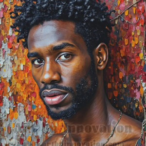 Art imitating life — and life imitating art. This AI-generated abstract concept collection features handsome men breaking the fourth wall of the canvas itself, emerging from classic oil paintings as their faces and forms come alive while their bodies remain painted on the wall. A profound meditation on the connection between creative expression and human experience — and a stunning visual achievement. Created using AI, edited in Photoshop, by © Jeff Dupler | Art by Innovation | https://www.artbyinnovation.com