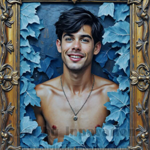 Art imitating life — and life imitating art. This AI-generated abstract concept collection features handsome men breaking the fourth wall of the canvas itself, emerging from classic oil paintings as their faces and forms come alive while their bodies remain painted on the wall. A profound meditation on the connection between creative expression and human experience — and a stunning visual achievement. Created using AI, edited in Photoshop, by © Jeff Dupler | Art by Innovation | https://www.artbyinnovation.com