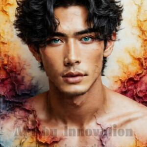 AI-generated abstract art of handsome men emerging from classic oil painting canvases — art imitating life. Surreal, stunning digital art concept by Jeff Dupler.