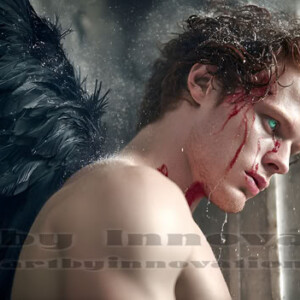 In this gallery, AI-generated dark angels handsome fallen angels with massive black and silver wings in gothic atmospheric settings. UHD digital art collection.