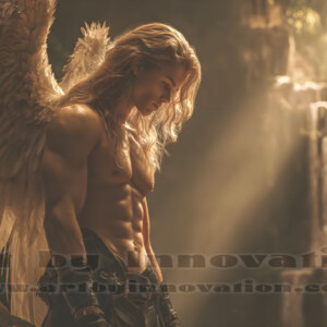 In this gallery, AI-generated dark angels handsome fallen angels with massive black and silver wings in gothic atmospheric settings. UHD digital art collection.