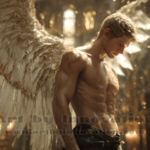 In this gallery, AI-generated dark angels handsome fallen angels with massive black and silver wings in gothic atmospheric settings. UHD digital art collection.
