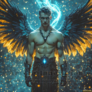 In this gallery, AI-generated dark angels handsome fallen angels with massive black and silver wings in gothic atmospheric settings. UHD digital art collection.