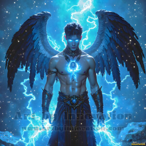 In this gallery, AI-generated dark angels handsome fallen angels with massive black and silver wings in gothic atmospheric settings. UHD digital art collection.