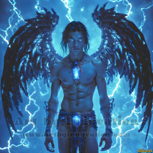 In this gallery, AI-generated dark angels handsome fallen angels with massive black and silver wings in gothic atmospheric settings. UHD digital art collection.