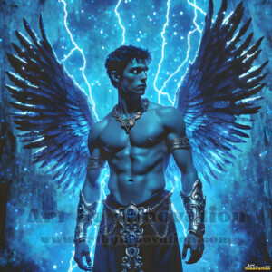 In this gallery, AI-generated dark angels handsome fallen angels with massive black and silver wings in gothic atmospheric settings. UHD digital art collection.