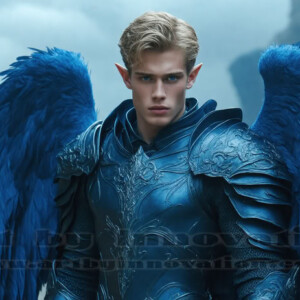 In this gallery, AI-generated dark angels — handsome fallen angels with massive black and silver wings in gothic atmospheric settings. UHD digital art collection.