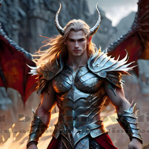 In this gallery, AI-generated dark angels — handsome fallen angels with massive black and silver wings in gothic atmospheric settings. UHD digital art collection.