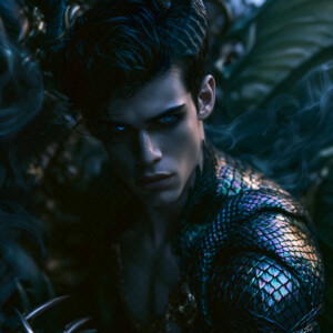 AI-generated hot sexy male demon art handsome succubus demons with dark wings emerging from the ruins of hell. Dark & Legendary Collection. 240+ images by Jeff Dupler.