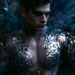 AI-generated hot sexy male demon art handsome succubus demons with dark wings emerging from the ruins of hell. Dark & Legendary Collection. 240+ images by Jeff Dupler.