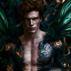 AI-generated hot sexy male demon art handsome succubus demons with dark wings emerging from the ruins of hell. Dark & Legendary Collection. 240+ images by Jeff Dupler.