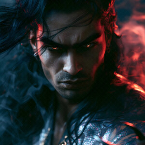 AI-generated hot sexy male demon art handsome succubus demons with dark wings emerging from the ruins of hell. Dark & Legendary Collection. 240+ images by Jeff Dupler.