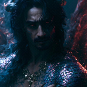 AI-generated hot sexy male demon art handsome succubus demons with dark wings emerging from the ruins of hell. Dark & Legendary Collection. 240+ images by Jeff Dupler.