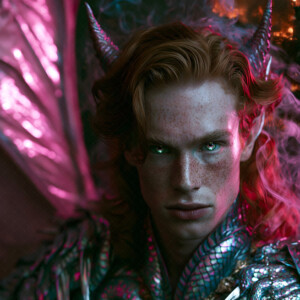 AI-generated hot sexy male demon art handsome succubus demons with dark wings emerging from the ruins of hell. Dark & Legendary Collection. 240+ images by Jeff Dupler.
