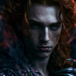 AI-generated hot sexy male demon art handsome succubus demons with dark wings emerging from the ruins of hell. Dark & Legendary Collection. 240+ images by Jeff Dupler.