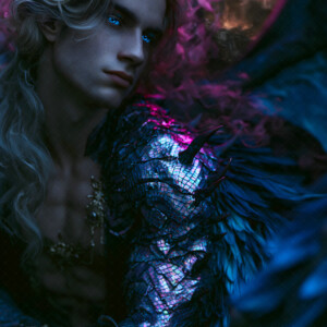 AI-generated hot sexy male demon art handsome succubus demons with dark wings emerging from the ruins of hell. Dark & Legendary Collection. 240+ images by Jeff Dupler.