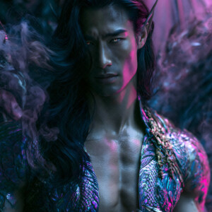 AI-generated hot sexy male demon art handsome succubus demons with dark wings emerging from the ruins of hell. Dark & Legendary Collection. 240+ images by Jeff Dupler.