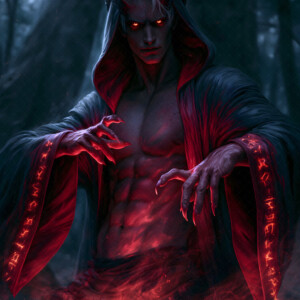 AI-generated hot sexy male demon art handsome succubus demons with dark wings emerging from the ruins of hell. Dark & Legendary Collection. 240+ images by Jeff Dupler.