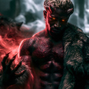 AI-generated hot sexy male demon art handsome succubus demons with dark wings emerging from the ruins of hell. Dark & Legendary Collection. 240+ images by Jeff Dupler.