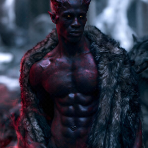 AI-generated hot sexy male demon art handsome succubus demons with dark wings emerging from the ruins of hell. Dark & Legendary Collection. 240+ images by Jeff Dupler.