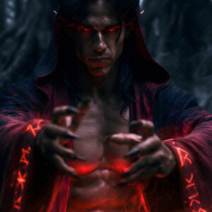 AI-generated hot sexy male demon art handsome succubus demons with dark wings emerging from the ruins of hell. Dark & Legendary Collection. 240+ images by Jeff Dupler.