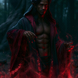 AI-generated hot sexy male demon art handsome succubus demons with dark wings emerging from the ruins of hell. Dark & Legendary Collection. 240+ images by Jeff Dupler.