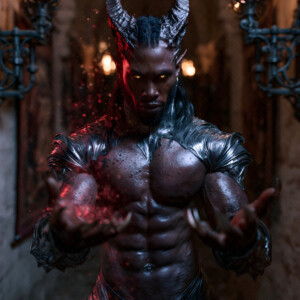 AI-generated hot sexy male demon art handsome succubus demons with dark wings emerging from the ruins of hell. Dark & Legendary Collection. 240+ images by Jeff Dupler.