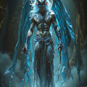 AI-generated hot sexy male demon art — handsome succubus demons with dark wings emerging from the ruins of hell. Dark & Legendary Collection. 240+ images by Jeff Dupler.
