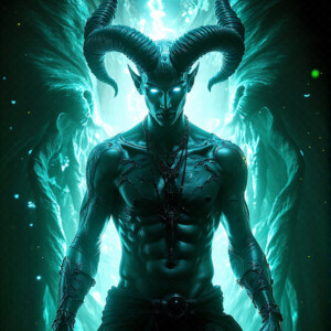 AI-generated hot sexy male demon art — handsome succubus demons with dark wings emerging from the ruins of hell. Dark & Legendary Collection. 240+ images by Jeff Dupler.