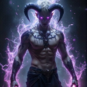AI-generated hot sexy male demon art — handsome succubus demons with dark wings emerging from the ruins of hell. Dark & Legendary Collection. 240+ images by Jeff Dupler.