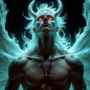 AI-generated hot sexy male demon art — handsome succubus demons with dark wings emerging from the ruins of hell. Dark & Legendary Collection. 240+ images by Jeff Dupler.