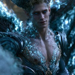 AI-generated hot sexy male demon art handsome succubus demons with dark wings emerging from the ruins of hell. Dark & Legendary Collection. 240+ images by Jeff Dupler.
