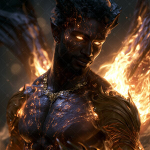 AI-generated hot sexy male demon art handsome succubus demons with dark wings emerging from the ruins of hell. Dark & Legendary Collection. 240+ images by Jeff Dupler.