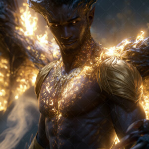 AI-generated hot sexy male demon art handsome succubus demons with dark wings emerging from the ruins of hell. Dark & Legendary Collection. 240+ images by Jeff Dupler.