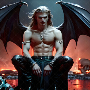 AI-generated Vampire Lestat art — handsome reimaginings of the legendary vampire Lestat de Lioncourt from Anne Rice's chronicles. Dark fantasy digital art by Jeff Dupler.