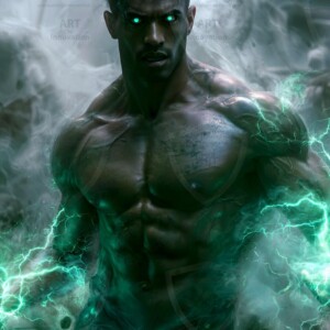 Discover AI-generated elemental mage art handsome male fire, ice, lightning, and earth mages wielding raw magical power in stunning fantasy battle scenes. UHD digital art.