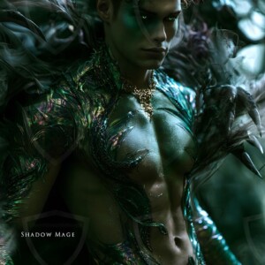 Discover AI-generated elemental mage art handsome male fire, ice, lightning, and earth mages wielding raw magical power in stunning fantasy battle scenes. UHD digital art.