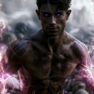 Discover AI-generated elemental mage art handsome male fire, ice, lightning, and earth mages wielding raw magical power in stunning fantasy battle scenes. UHD digital art.