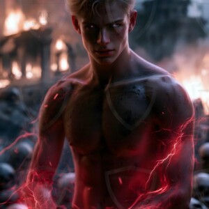 Discover AI-generated elemental mage art handsome male fire, ice, lightning, and earth mages wielding raw magical power in stunning fantasy battle scenes. UHD digital art.
