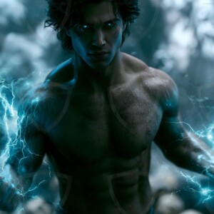 Discover AI-generated elemental mage art handsome male fire, ice, lightning, and earth mages wielding raw magical power in stunning fantasy battle scenes. UHD digital art.