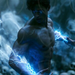 Discover AI-generated elemental mage art handsome male fire, ice, lightning, and earth mages wielding raw magical power in stunning fantasy battle scenes. UHD digital art.