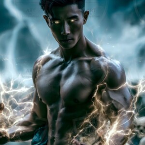 Discover AI-generated elemental mage art handsome male fire, ice, lightning, and earth mages wielding raw magical power in stunning fantasy battle scenes. UHD digital art.