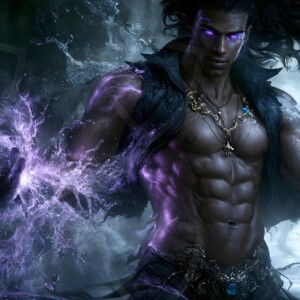 Discover AI-generated elemental mage art handsome male fire, ice, lightning, and earth mages wielding raw magical power in stunning fantasy battle scenes. UHD digital art.