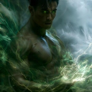 Discover AI-generated elemental mage art handsome male fire, ice, lightning, and earth mages wielding raw magical power in stunning fantasy battle scenes. UHD digital art.