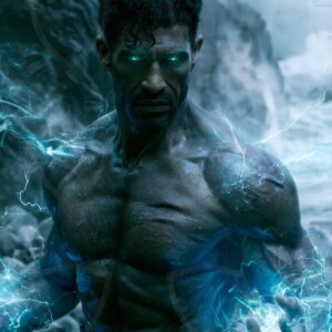 Discover AI-generated elemental mage art handsome male fire, ice, lightning, and earth mages wielding raw magical power in stunning fantasy battle scenes. UHD digital art.