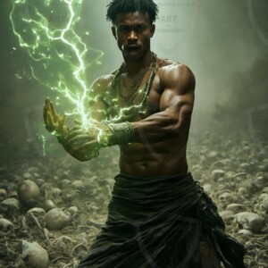 Discover AI-generated elemental mage art handsome male fire, ice, lightning, and earth mages wielding raw magical power in stunning fantasy battle scenes. UHD digital art.